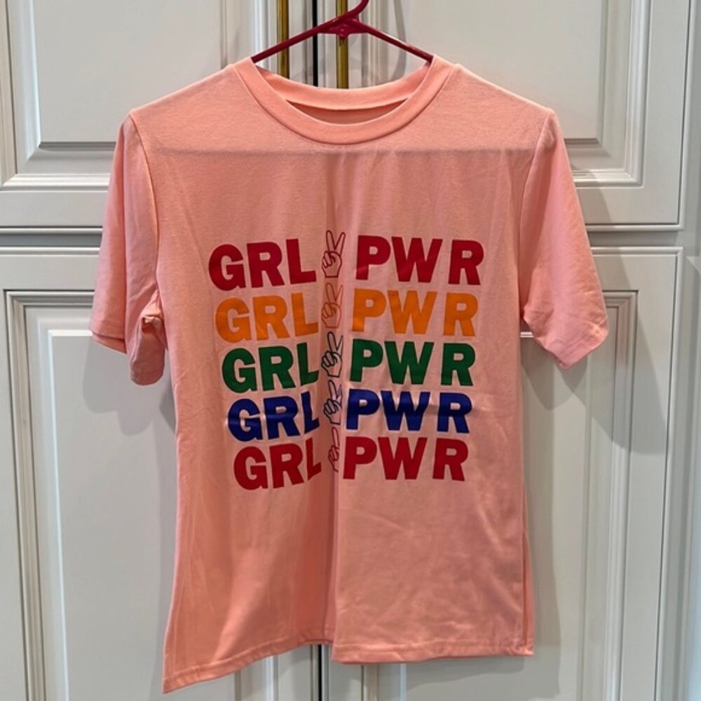 COPY - Slogan and gesture print tee